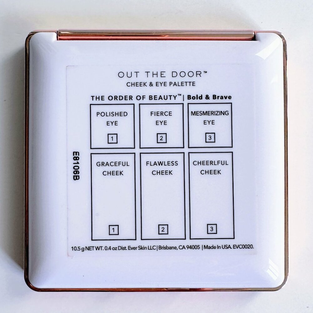 EVER Out The Door Cheek & Eye Palette Bold & Brave Makeup NWT - Picture 5 of 8